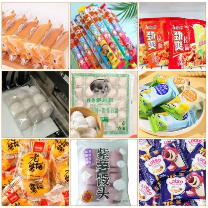 Bakery Horizontal Cookie Wafer Biscuit Pack Machine