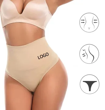 BSCI Manufacturer Custom Logo 3XL Breathable High Waist Shaper Panties Thong