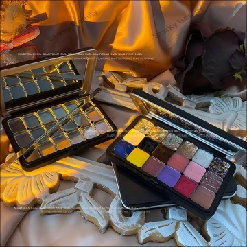 Professional Manicure Gel Nail Polish Mixing Palette Tray