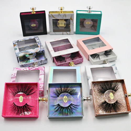 One Pair Packaging Drawer Slide Customised Eyelash Boxes