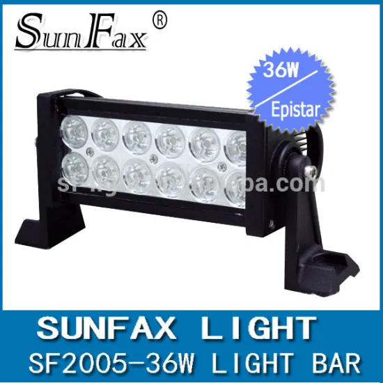 4x4 off road led bars 36W 7.5" offroad dual row led light bar, led driving light bars for trucks, tractor, ATV, SUV