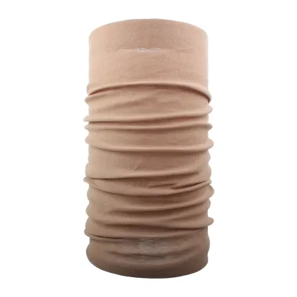 Black Solid Color Polyester Microfiber Buff Scarf