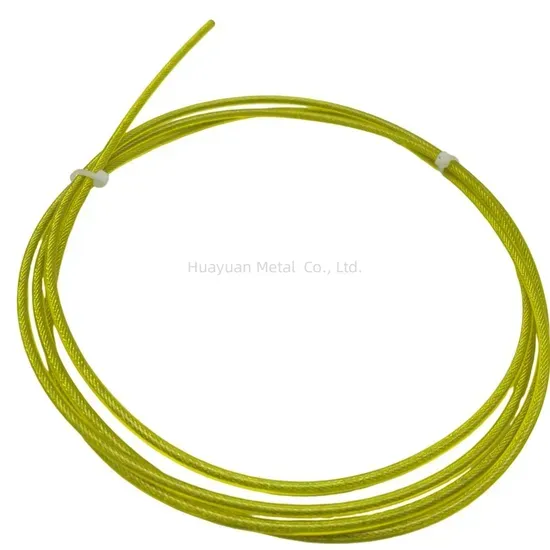 Low Price Blue PVC Coated Galvanized Steel Wire Rope