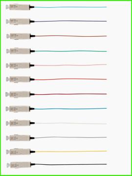 Fiber Optic Pigtail- 12 Colors Multi Pack-SC MM