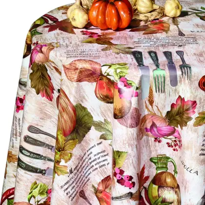 Pvc Printed fitted table covers Porthault Table Linens