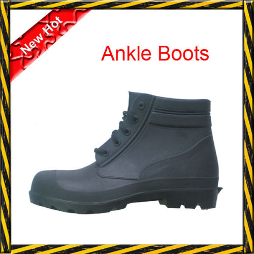 Chemical Resistant Pvc Ankle Safety Rain Boots, High Quality Chemical