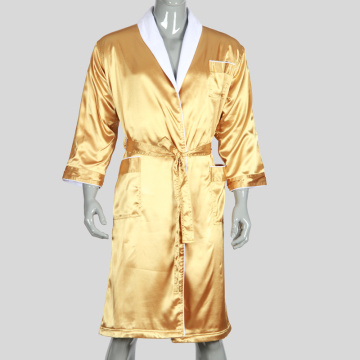 Long Length Double Layer Silk BathRobe