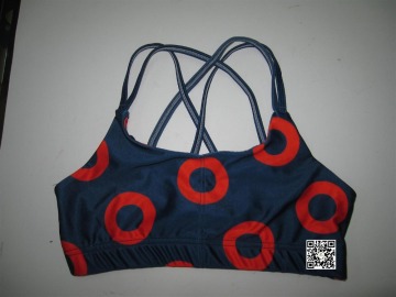 Custom Design Push Up Sports Yoga Bra Logo