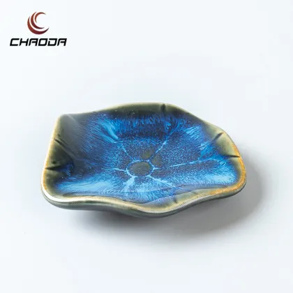 Ceramic Lotus Leaf Chopsticks Holder