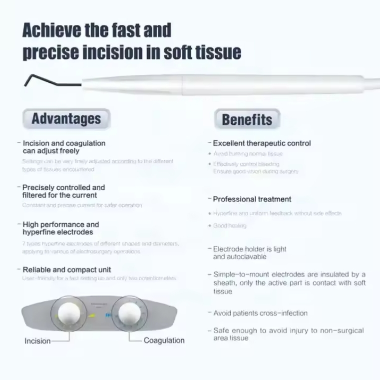 Dental high-frequency electrocautery