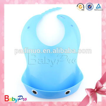 2014 Hot Sale Baby Bib Plastic Back In Popular Design