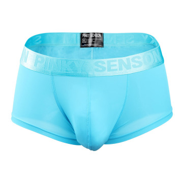 Custom Design Ice Silk High Quality Waistband Men's Boxer Briefs: Luxury Undergarment Essentials