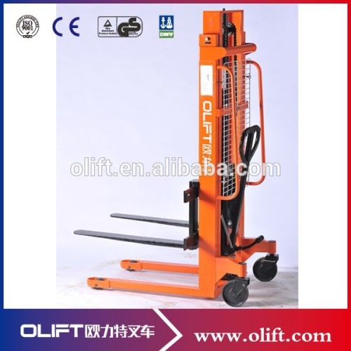 1.0ton Fixed forks manual hand stacker