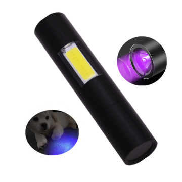 New Smart Geepas Rechargeable LED Flashlight - Blacklight UV Torch