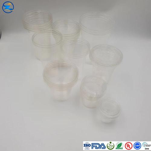 Cor de amido de milho clear clear Pla Open Drinking Cup