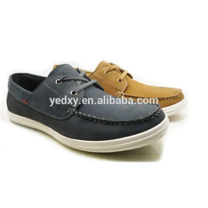 comfortable and fashionable custom making facotry direct men leather boat shoes