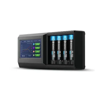 Universal Intelligent Lithium Battery Charger with Touch Screen Display for 12V Batteries