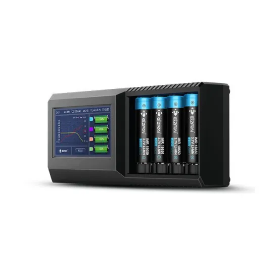 Universal Intelligent Lithium Battery Charger with Touch Screen Display for 12V Batteries