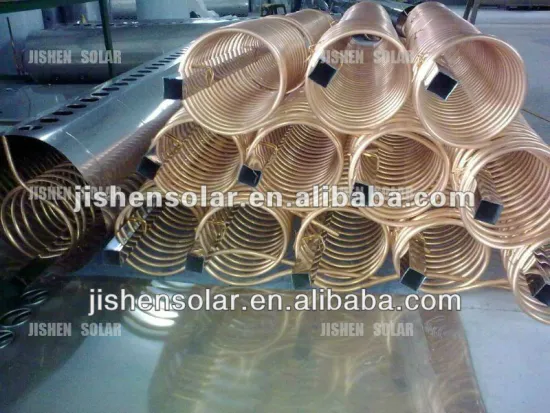 Copper coil solar water Heater with heat exchanger