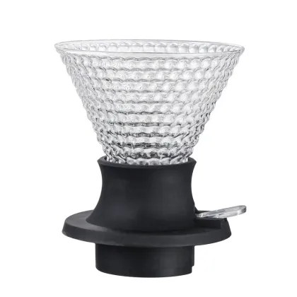 Dripper Switch Glass Pour Over Coffee Maker V Shape Drip Coffee Dripper and Filters V02