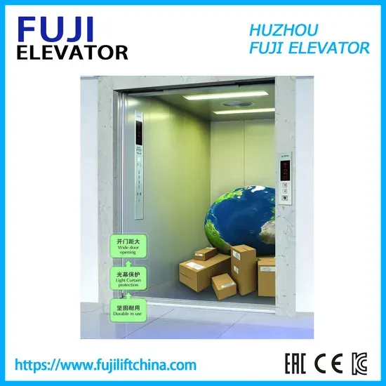 FUJI 2000kg 1.0m/s Passenger Cargo Warehouse Freight Elevator with VVVF Control