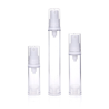 OEM -Kosmetikverpackung Hautpflege Kunststoff leer 5 ml 10 ml 15 ml luftlose Creme Fine Nebel Sprühpumpe Flasche