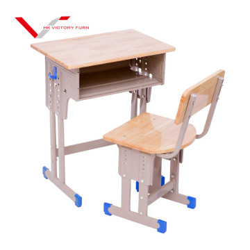 Cheap Price Classroom Single Student Desk and Chair Set for Home Study