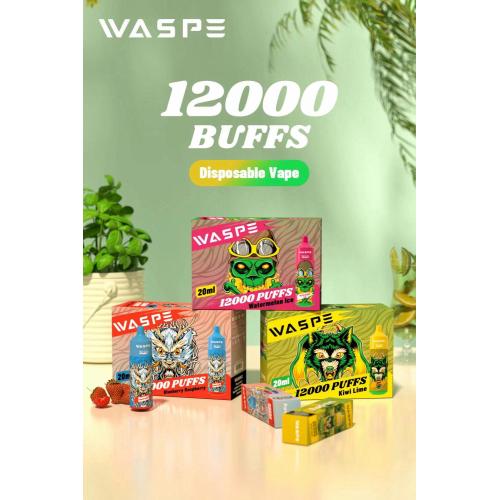 Waspe 12000 Puffs descartáveis ​​por atacado