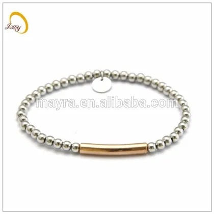 Vintage European Bead Charm Bracelet Stainless steel Charm Bracelet Wholesale