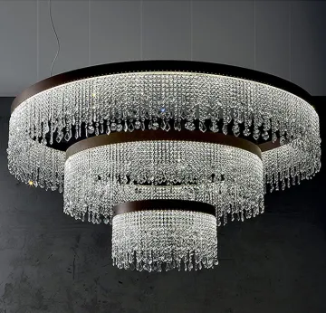 Modern Raindrop Crystal Chandelier Light for Salon