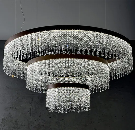 Modern Raindrop Crystal Chandelier Light for Salon