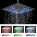 High-Quality Chrome Rainfall Shower System with 2 Functions: A Luxurious Wall-Mounted Square Bathroom Mixer Set