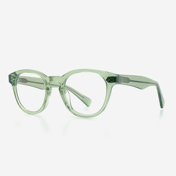 Sudut Keyhole Acetate Bingkai Optik Pria