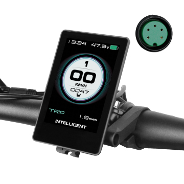 EBIKEディスプレイP860ML LCD 36V/48V USBポート付きカラーディスプレイと5ピンのメスコネクタ