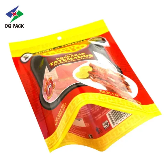 Customized gravure printing packaging for marinate sauce three side seal bag