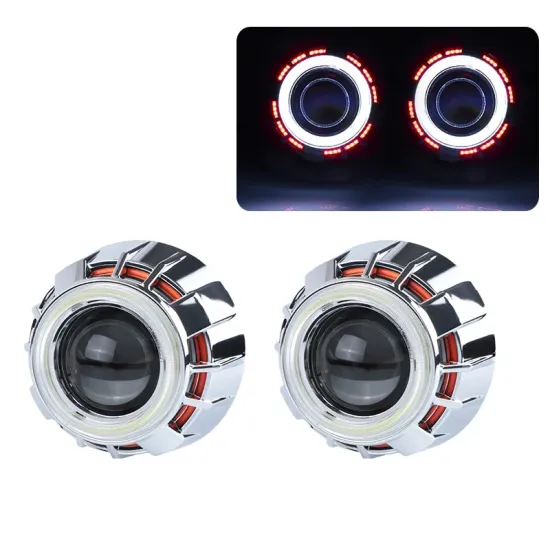 2.5 Inch Double Angel Eyes HID BI-Xenon Projector Lens Kit