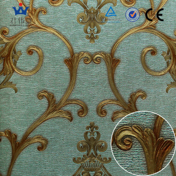 Latest living room PVC Wallpaper from China Producer accept OEM service