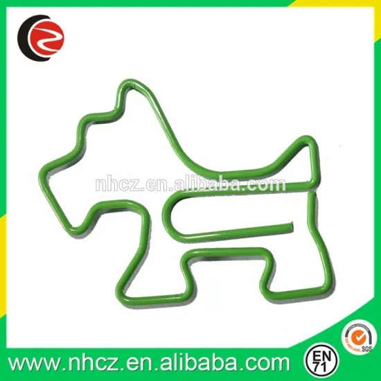 colorful office designer paper clips