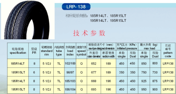 Excellent LTR tires 185R14LT