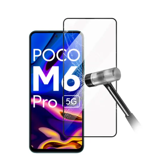 Factory Price 9h Tempered Glass Screen Protector for Xiaomi Poco M6 Pro
