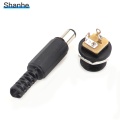 2.1x5.5mm DC Power Female Plug Jack + Male Plug Jack Connector Socket