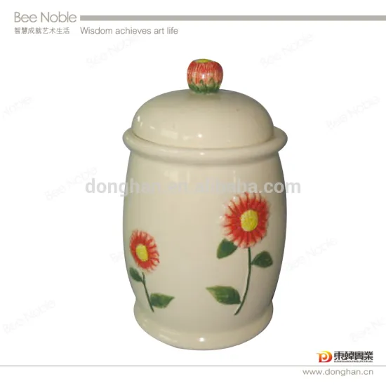 china factory wholesale ceramic decal sugar jar