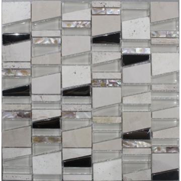 Shell sparpagliare mosaico in vetro