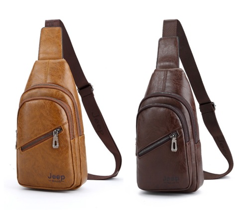 YYPB-0003,Yiwu factory  wholesale  Korean version  men's   PU leather chest bag