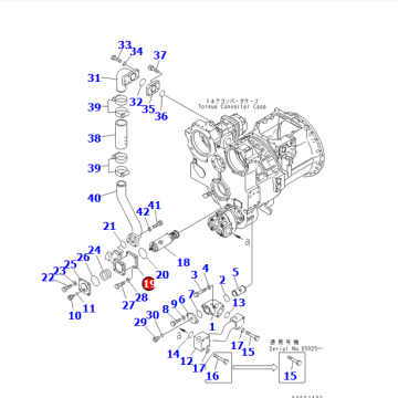 Dozer parts 17A-49-42640 HEAD For D155A-6