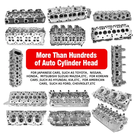 Aluminum Engine Cylinder Head Assembly for Mitsubishi Pajero, Fuso, Canter, L200 4D56 4M40 4G63 4G15 4G93 4D30 4G13