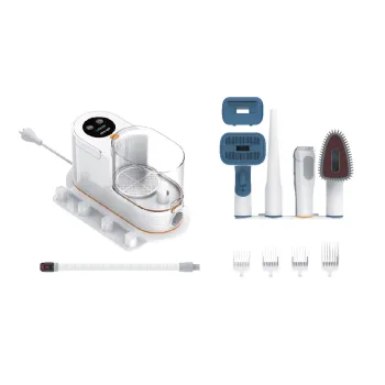 5-in-1 Pet Grooming Kit with Vacuum Power Suction: Efficient Pet Hair Removal and Trimming Solution