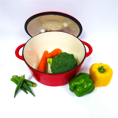 Color enamel round cast iron casserole