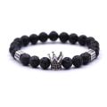 Lava stone Crown Bracelet for women Girl