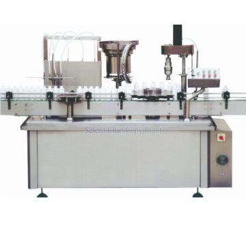SFGY Automatic 4 Nozzles Ceramic Pump Linear Filling, Capping Combination Machine